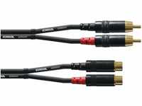 CORDIAL CABLES RCA-Audiokabel männlich/weiblich 3 m AUDIO Essentials RCA-Kabel