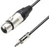 Adam Hall Cables 5 STAR MYF 0300 - Mikrofonkabel Neutrik XLR female auf 3,5 mm Klinke