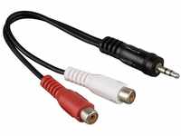 Hama 00122374 2 x RCA 3.5 mm schwarz, rot, weiß Adapter Cable – Adapter für...