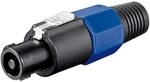 PA Lautsprecher Stecker 4 polig mit Knickschutz 4.0mm 2