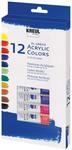 KREUL 28250 - El Greco Acrylfarben, 12 x 12 ml, gl&auml;nzende, hochpigmentierte