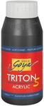 KREUL 17312 - Solo Goya Triton S Acrylfarbe schwarz, 750 ml Flasche, schnell