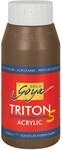 KREUL 17311 - Solo Goya Triton S Acrylfarbe havannabraun, 750 ml Flasche, schnell