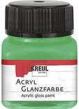 KREUL 79208 - Acryl Glanzfarbe, 20 ml Glas in gr&uuml;n, gl&auml;nzend-glatte Acrylfarbe zum