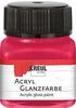 Kreul 79233 - Acryl Glanzfarbe, 20 ml Glas in magenta, glänzend-glatte...