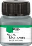 KREUL 75227 - Acryl Mattfarbe, blaugrau im 20 ml Glas, cremig deckende,