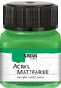 KREUL 75210 - Acryl Mattfarbe, hellgrün im 20 ml Glas, cremig deckende,
