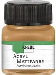 KREUL 75207 - Acryl Mattfarbe, ocker im 20 ml Glas, cremig deckende,