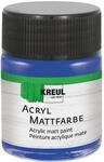 KREUL 75539 - Acryl Mattfarbe, blau im 50 ml Glas, cremig deckende, schnelltrocknende