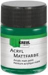 KREUL 75522 - Acryl Mattfarbe, gr&uuml;n im 50 ml Glas, cremig deckende,