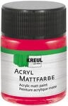 KREUL 75515 - Acryl Mattfarbe, karmin im 50 ml Glas, cremig deckende,