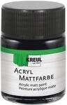KREUL 75520 - Acryl Mattfarbe, schwarz im 50 ml Glas, cremig deckende,