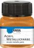 KREUL 77283 - Acryl Metallicfarbe, 20 ml Glas in goldbronze, glamouröse...