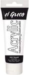 KREUL 28301 - El Greco Acrylic, 75 ml Tube in titanwei&szlig;, hochpigmentierte,