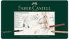 Faber-Castell 112977 - Pitt Monochrome Set im Metalletui, groß, 33-teilig