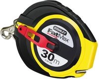Stanley FatMax Kapselbandmass Stahl (30 m L&auml;nge, korrosionsbest&auml;ndig, Bi-Material