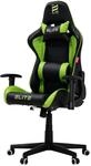 ELITE Gaming Stuhl Destiny | Ergonomischer B&uuml;rostuhl (Schwarz/Gr&uuml;n)