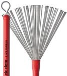 Vic Firth Live Wires Brush - Retractable - Red Handle