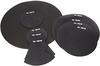 Vic Firth Rock Version Drum and Cymbal Mute Pad Set: 12”, 13”, 14”, 16", 22"
