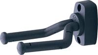 K&M 16280 Universal Gitarren-Wandhalter Schwarz - Beweglicher B&uuml;gel - F&uuml;r alle