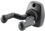 K&M 16250 Universal Gitarren-Wandhalter Schwarz - starre Gabel - doppelte...