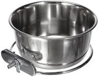 Kerbl Pet Edelstahlnapf, Fressnapf, 600 ml, &Oslash;13cm, einfache Schraubbefestigung,
