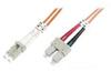 DIGITUS DK-2532-01 – Glasfaserkabel OM2 – 1 m – LC zu SC – Duplex LWL Kabel