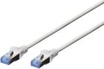 DIGITUS LAN Kabel Cat 5e &ndash; 0,5 m &ndash; SF/UTP Geschirmt &ndash; CCA &ndash; Grau | 1...