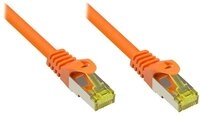 Good Connections RJ45 Ethernet LAN Patchkabel mit Cat. 7 Rohkabel und Rastnasenschutz
