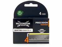 Wilkinson Sword Quattro Titanium Precision Rasierklingen für Herren Rasierer, 4 St