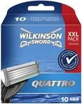 Wilkinson Sword Quattro Rasierklingen f&uuml;r Herren Rasierer, 10 St&uuml;ck