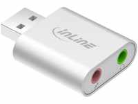 InLine 33051S USB Audio Soundadapter, Mini Aluminium Gehäuse