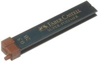 Faber-Castell 120502 - Feinmine Super Polymer, 0,5 mm, H&auml;rtegrad 2B, 12 St&uuml;ck