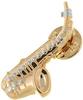 ART OF MUSIC Anstecker Saxophon gross Gold