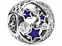 Pandora Funkelnder Nachthimmel Charm Sterling-Silber 8,6 x 11,2 x 11,2 mm...
