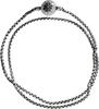 THOMAS SABO Unisex-Kette ohne Anhänger Halskette für Beads Oxidiertes Silber 45 cm