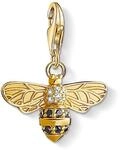 THOMAS SABO Damen Charm-Anh&auml;nger Schmetterling wei&szlig;e Steine Charm Club 925