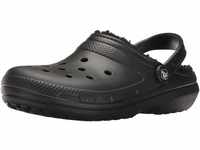 Crocs unisex-adult Classic Lined Clog Clog, Black/Black, 42/43 EU