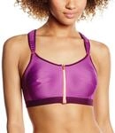 TriAction Damen B&uuml;gelloser Sport-BH Control Boost F, Gr. 75B, Violett (Grape 1J)