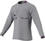 adidas Herren lang&auml;rmliges Schiedsrichter Trikot Referee 12, Aluminum/Purple Beauty