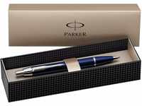 Parker S0856460 IM-Kugelschreiber (blau Lackiert mit Chromeinfassung,...