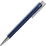 LAMY logo M+ Kugelschreiber 204 aus bruchfestem Kunststoff in der Farbe blau mit