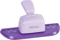 HEYDA Bord&cedil;ren-Motivlocher "Blume", Farbe: lila VE = 1