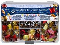 KREUL 49642 - Schmucksteine Set Indian Summer, 1000 Steine in den Farben gelb,