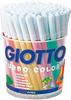 Giotto Turbocolor Filzstifte, feine Spitze, 2,8 mm, 96, ideal für Kinder, Partys und