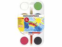 Eberhard Faber 577008 - EFA Color Farbkasten mit 8 Farbtabletten und Pinsel, Deckel
