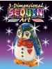 MAMMUT 8100503 - 3D Sequin Art Paillettenfigur Pinguin, Steckform, Bastelset mit