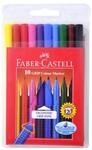 Faber-Castell Fasermaler GRIP COLOUR MARKER, 10er Etui farbig sortiert