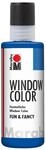 Marabu 04060004055 - Window Color fun & fancy, ultramarinblau 80 ml, Fensterfarbe auf