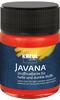KREUL 91963 - Javana Stoffmalfarbe für helle und dunkle Stoffe, 50 ml Glas rot,
